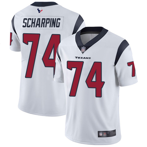 Houston Texans Limited White Men Max Scharping Road Jersey NFL Football #74 Vapor Untouchable->houston texans->NFL Jersey